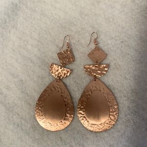 Hand crafted copper earrings